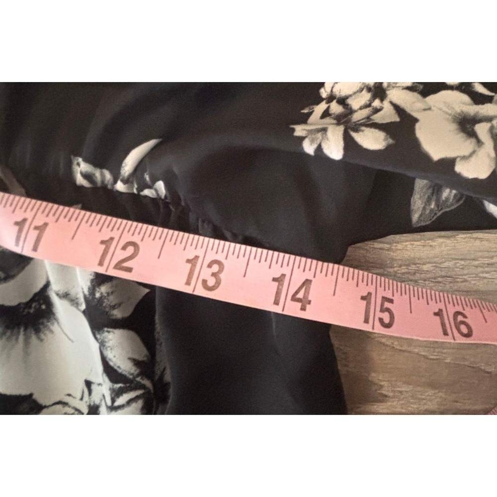 White House Black Market Floral Tiered Ruffle Dress‎ Size 8 Special Occasion - Picture 7 of 8